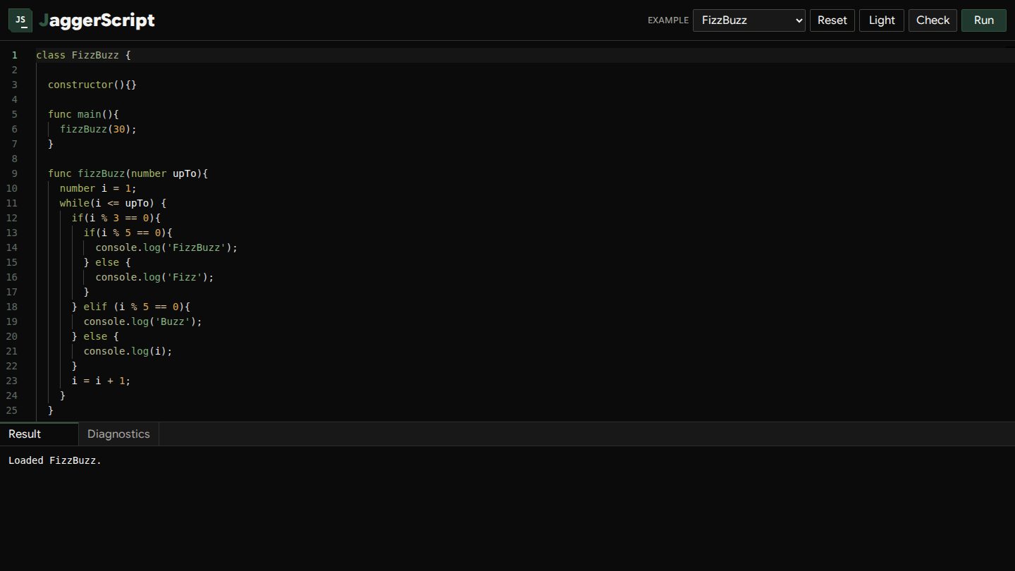 JaggerScript preview