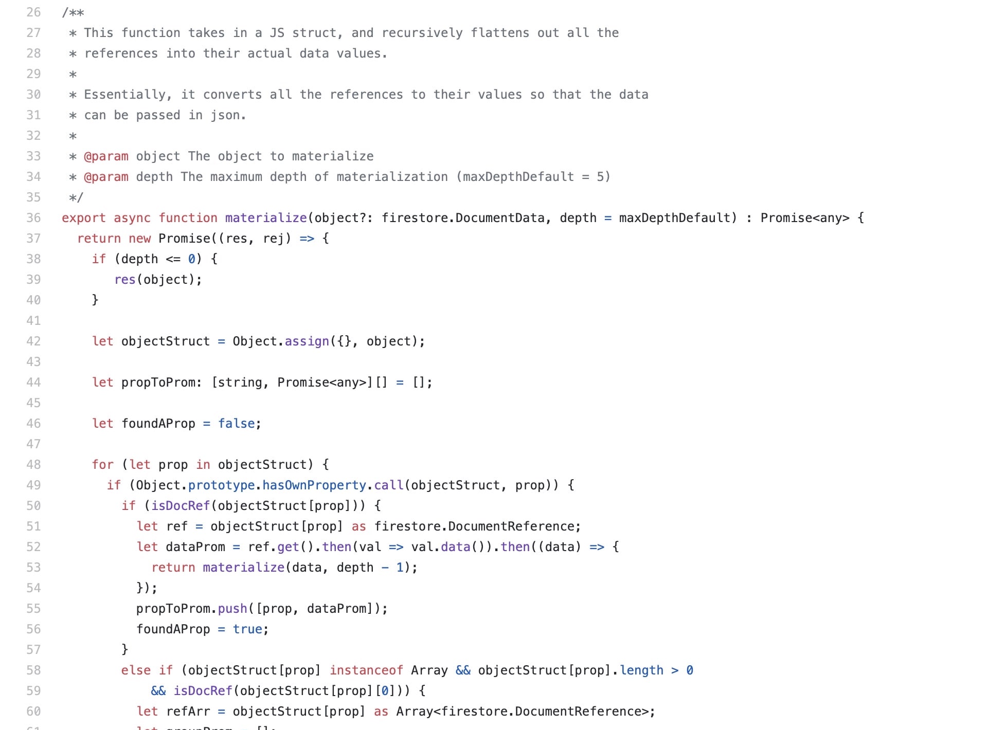 materialize() preview
