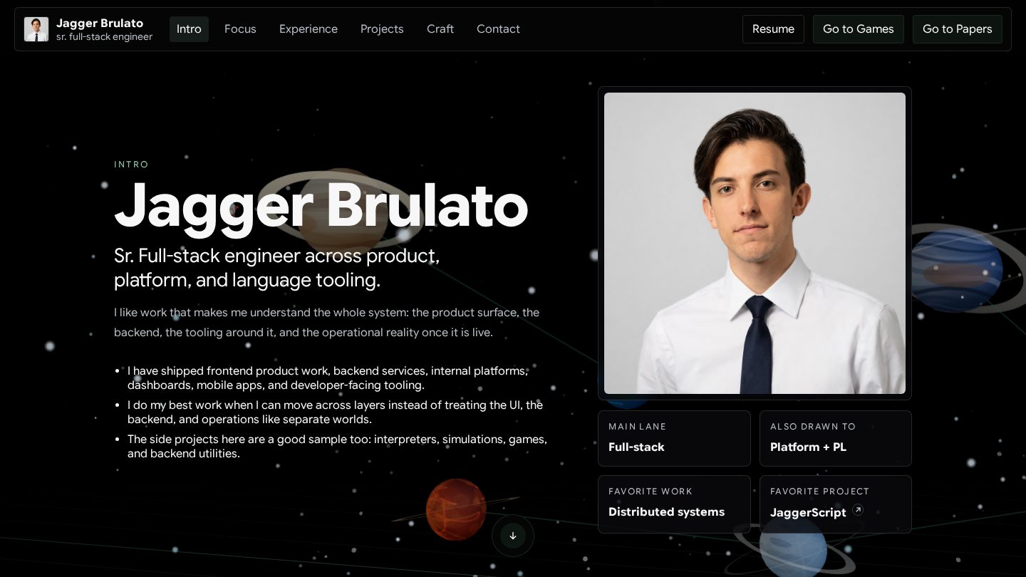 Portfolio Site preview